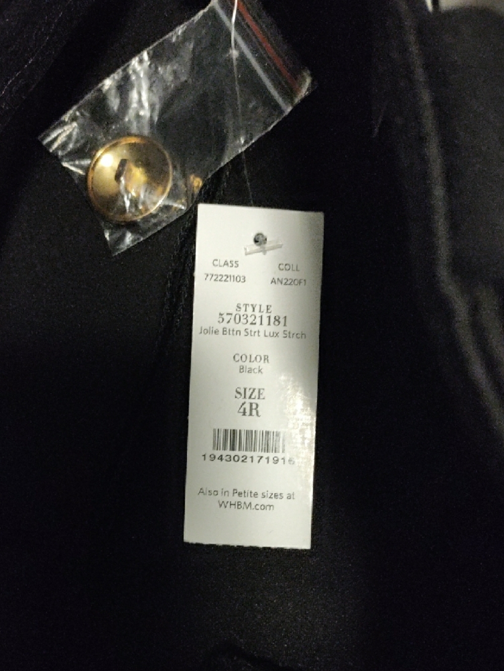 White House Black Market Jolie Straight Luxe Stretch Pants - Picture 7 of 7